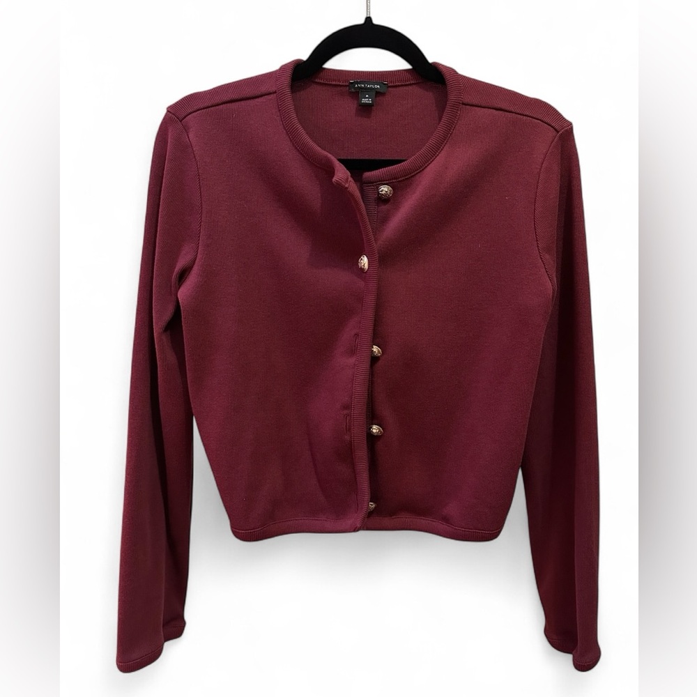 Ann Taylor Weekend Collection Knit Jacket. Sz. M worn once!!